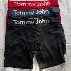 Tommy John Boxer Briefs Set - Red, Blue, Black - (3) New - No tags